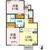 ヴィラ湯長谷 Bの間取り画像