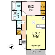 Lune soleil（ルナ・ソレイユ） Bの間取り画像