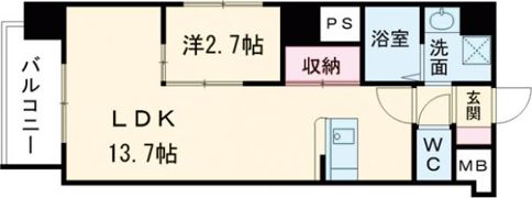 マーカス新屋敷の間取り画像