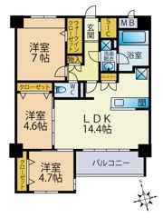 マークステラ高取の間取り画像