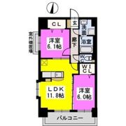 アルページュ西新の間取り画像