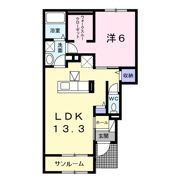プラシード Bの間取り画像