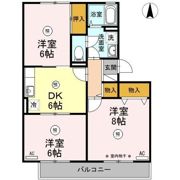 石楠花ハイツの間取り画像