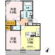 Dーroom上地 A棟の間取り画像