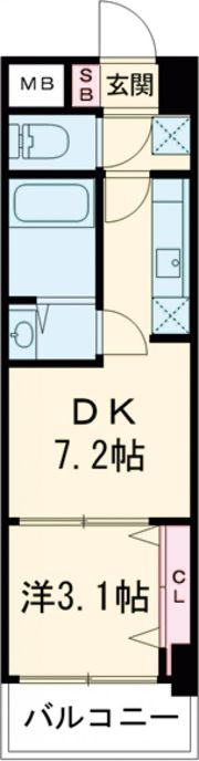 アドバンス神戸レイソレの間取り画像