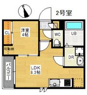 Regalest Fleurir 江波本町(仮：RE 江波4)の間取り画像