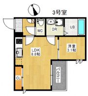 Regalest Fleurir 江波本町(仮：RE 江波4)の間取り画像