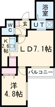 EXCEL平岸の間取り画像