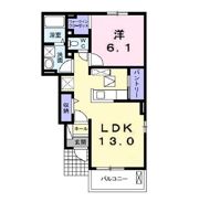 プリエール壱 Bの間取り画像