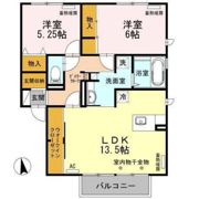ガーデンAyashi Bの間取り画像