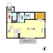 ウィスタリア Eの間取り画像