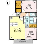 クローバーハイツV3の間取り画像