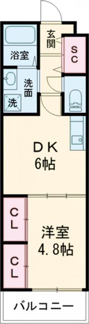 TKアンバーコート浜寺Ⅱの間取り画像