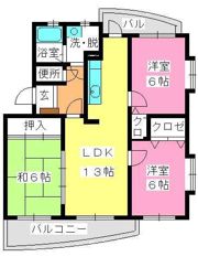 プロシード二日市南の間取り画像