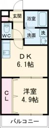 TKアンバーコート浜寺Ⅱの間取り画像