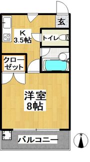 ハイツ華山の間取り画像