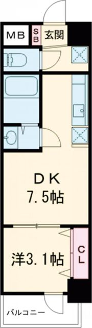 アドバンス神戸レイソレの間取り画像