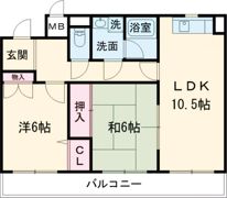 ヴェルテ忍ヶ丘の間取り画像