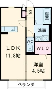 レーブフラッツの間取り画像