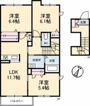 シャーメゾン田村町の間取り画像