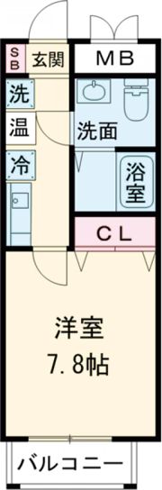 ダイドーメゾン神戸元町の間取り画像