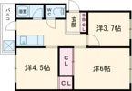 北野田マンション巽A棟の間取り画像
