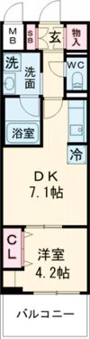レオンコンフォート神戸駅前の間取り画像