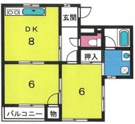 グロリアス杉本の間取り画像