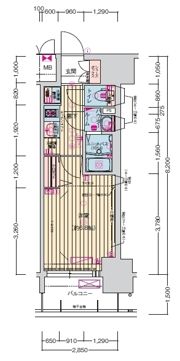 プレサンス名古屋駅ゲートの間取り画像