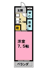 スカイレジデンスの間取り画像