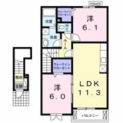 アンジュ フィデールの間取り画像