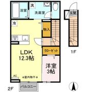 Dーroomシンメイの間取り画像