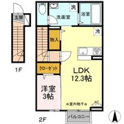 Dーroomシンメイの間取り画像