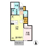 ゾンネ蓮台 Bの間取り画像