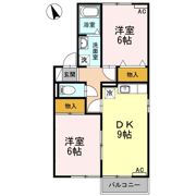 セジュール サンピア Cの間取り画像