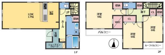 千葉市小深町戸建の間取り画像