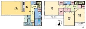 千葉市小深町戸建の間取り画像