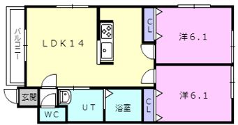 モンレーヴの間取り画像