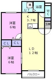 ハスコート苫小牧の間取り画像