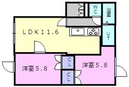 アピアーノAの間取り画像