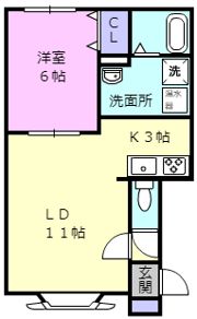 ウエストビレッジの間取り画像