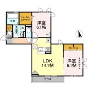 ボヌールコート泉中央の間取り画像