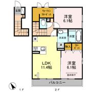 メゾンアイリスの間取り画像