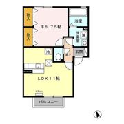 ヴィラ・サンライズ Aの間取り画像