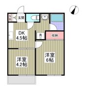 ヴェルドール平戸Bの間取り画像