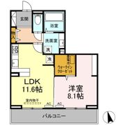 ヴェルチュ南庄町の間取り画像