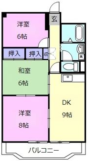 エクスクリエ桜橋の間取り画像