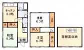 岩出市新田広芝 戸建て2の間取り画像