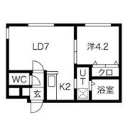 カハラ白石の間取り画像