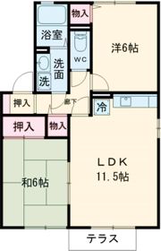 サニーハイツ A棟の間取り画像